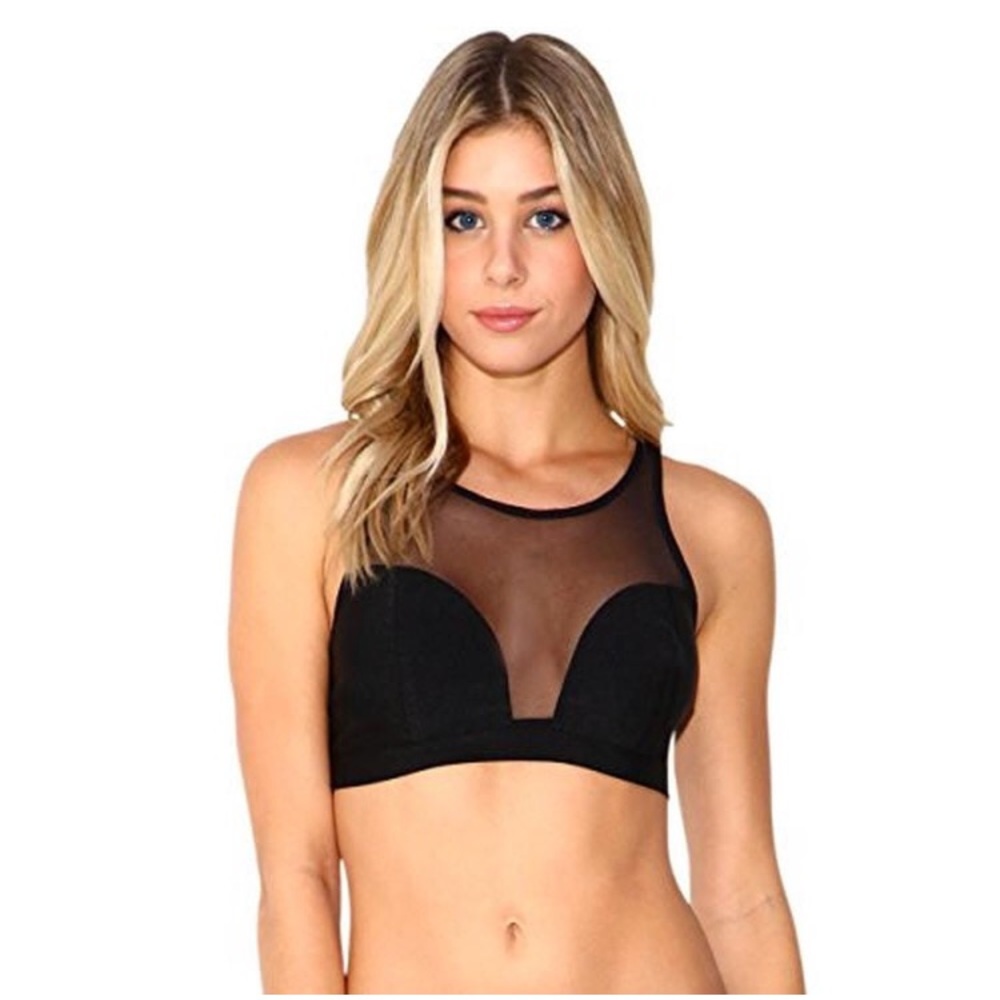IHeartRaves mesh crop top